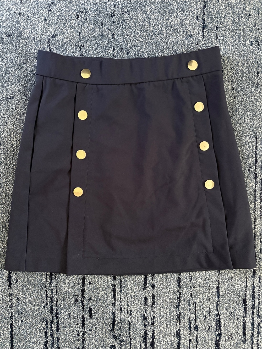 Rachel Zoe Navy Button-Accent Women's Skirt